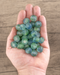 Blue, Green, White Recycled Glass Beads (14mm) - The Bead Chest