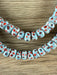 Hidden Gems: Blue Dotted Java Glass Beads