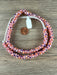 Hidden Gems: Pink Dotted Java Glass Beads