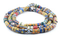 Krobo Fancy Powderglass Beads (Long Strand) - The Bead Chest