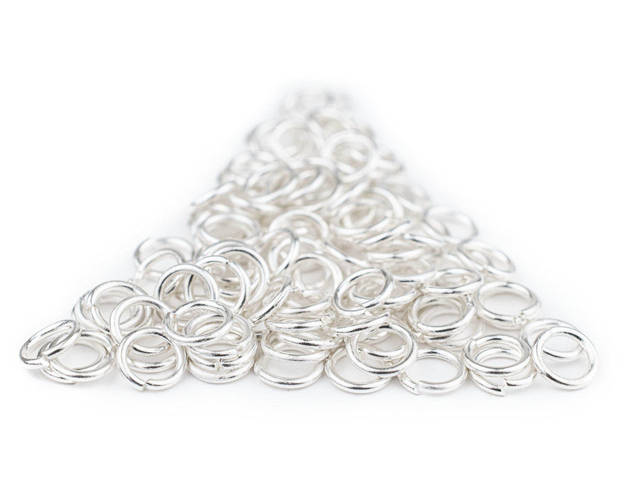 8mm Silver Round Jump Rings (Approx 500 pieces) - The Bead Chest