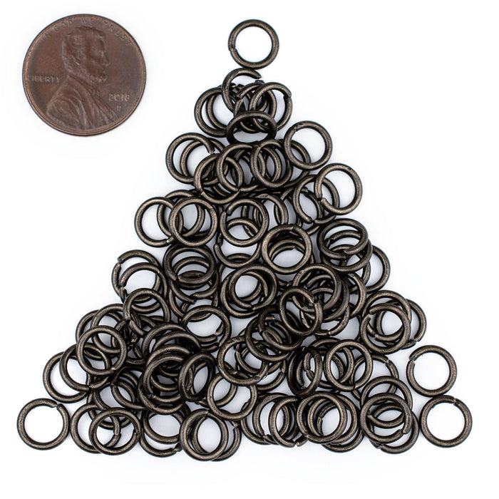 8mm Black Round Jump Rings (Approx 1000 pieces) - The Bead Chest