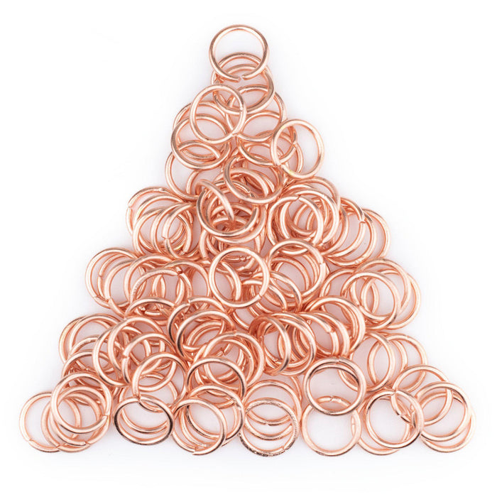 10mm Copper Round Jump Rings (Approx 1000 pieces) - The Bead Chest