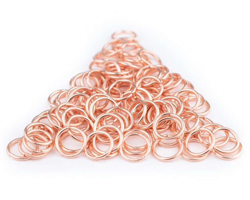 10mm Copper Round Jump Rings (Approx 1000 pieces) - The Bead Chest