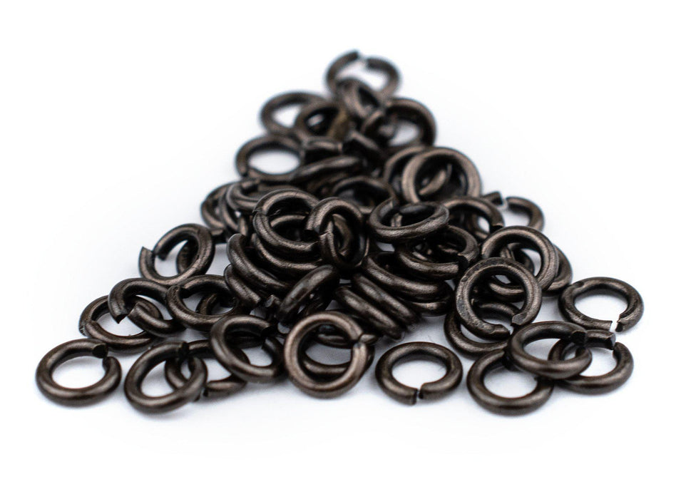 4mm Black Round Jump Rings (Approx 500 pieces) - The Bead Chest