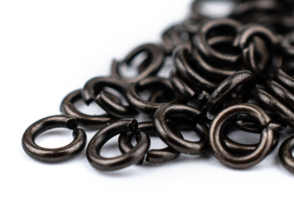 4mm Black Round Jump Rings (Approx 500 pieces) - The Bead Chest