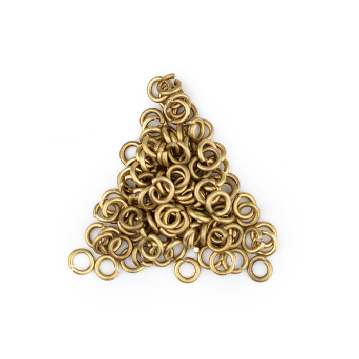 Brass Round Jump Rings (Approx 500 pieces) - The Bead Chest