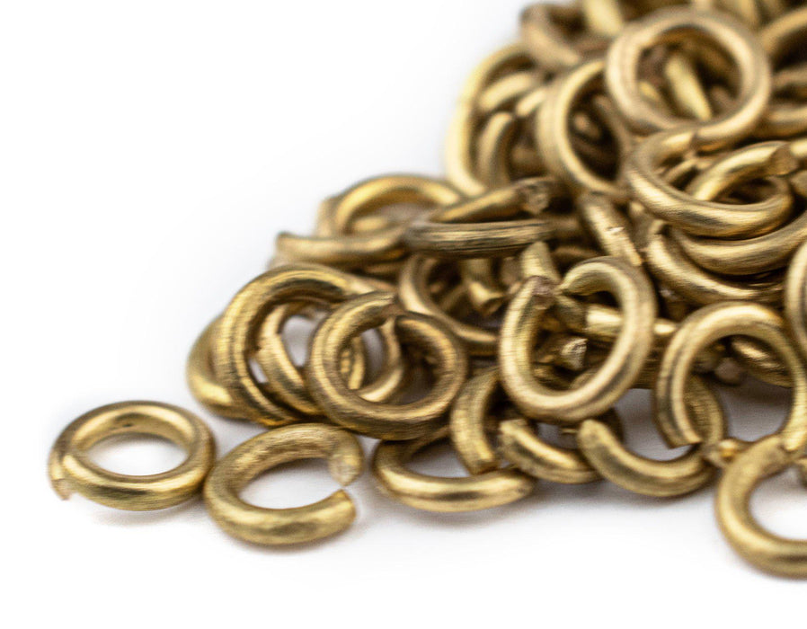 4mm Brass Round Jump Rings (Approx 1000 pieces) - The Bead Chest