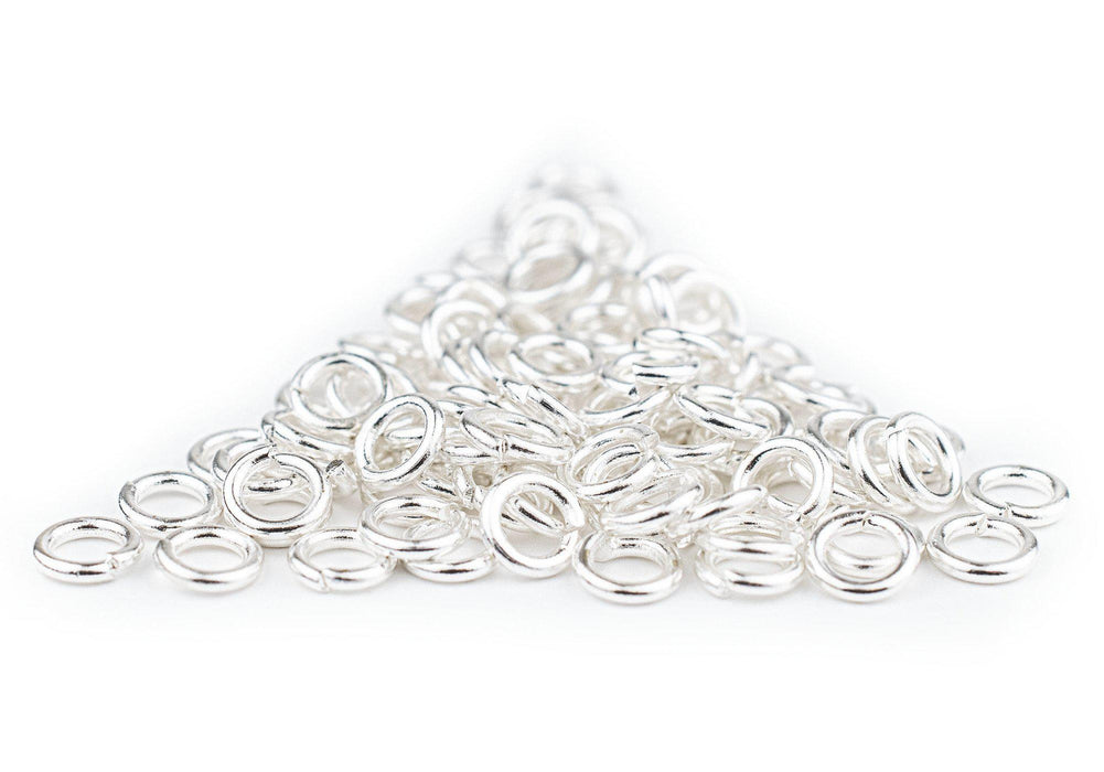 6mm Silver Round Jump Rings (Approx 500 pieces) - The Bead Chest