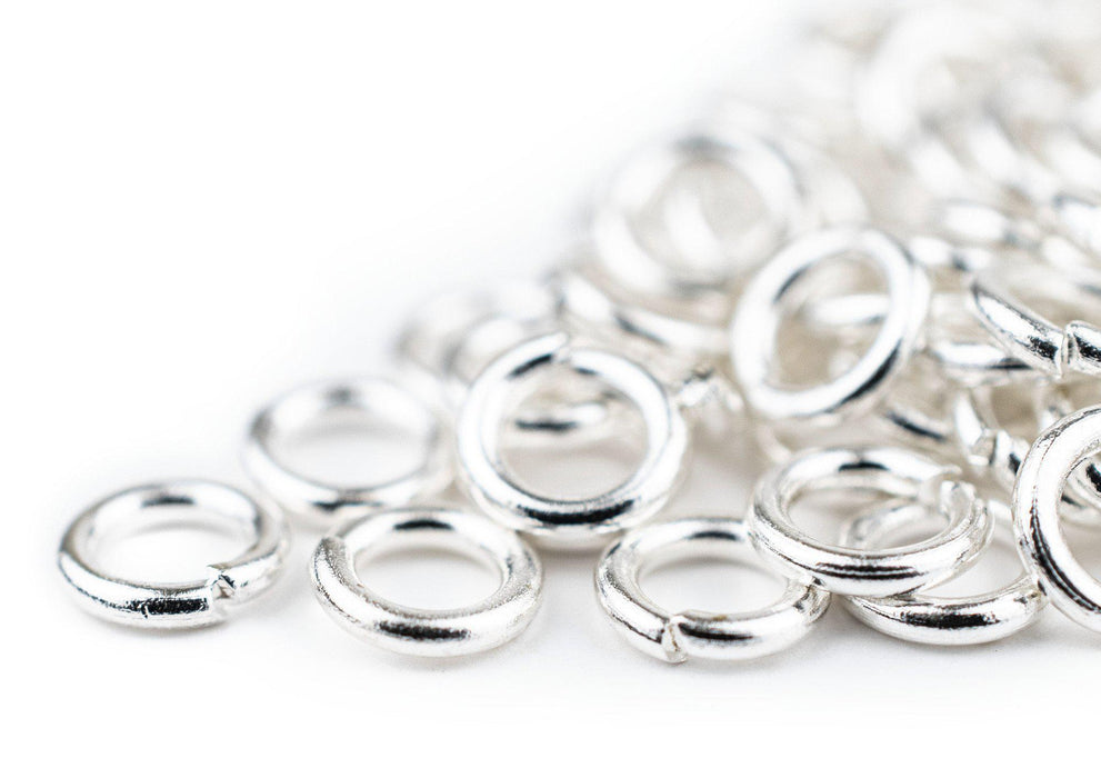 6mm Silver Round Jump Rings (Approx 500 pieces) - The Bead Chest