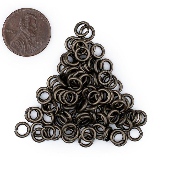 6mm Black Round Jump Rings (Approx 500 pieces) - The Bead Chest