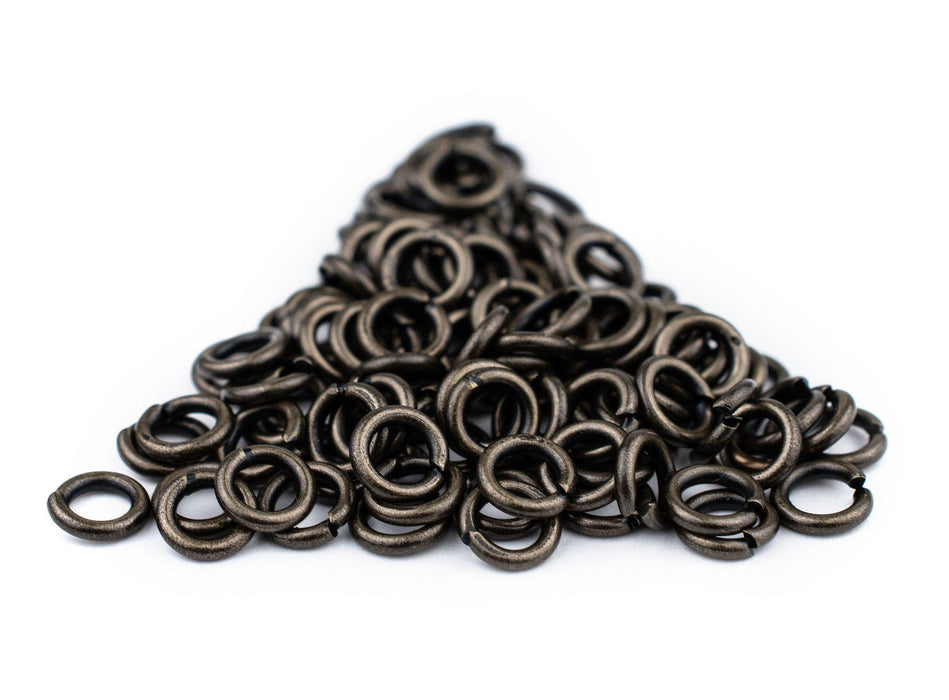 6mm Black Round Jump Rings (Approx 1000 pieces) - The Bead Chest