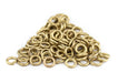 6mm Brass Round Jump Rings (Approx 1000 pieces) - The Bead Chest