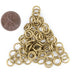 8mm Brass Round Jump Rings (Approx 200 pieces) - The Bead Chest