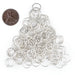 10mm Silver Round Jump Rings (Approx 500 pieces) - The Bead Chest