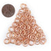 8mm Copper Round Jump Rings (Approx 500 pieces) - The Bead Chest