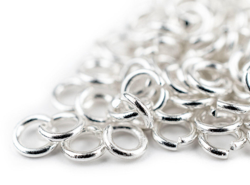 4mm Silver Round Jump Rings (Approx 1000 pieces) - The Bead Chest