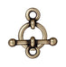 Antiqued Brass Bar & Ring Toggle Clasp Set (10mm) (5 Pack) - The Bead Chest