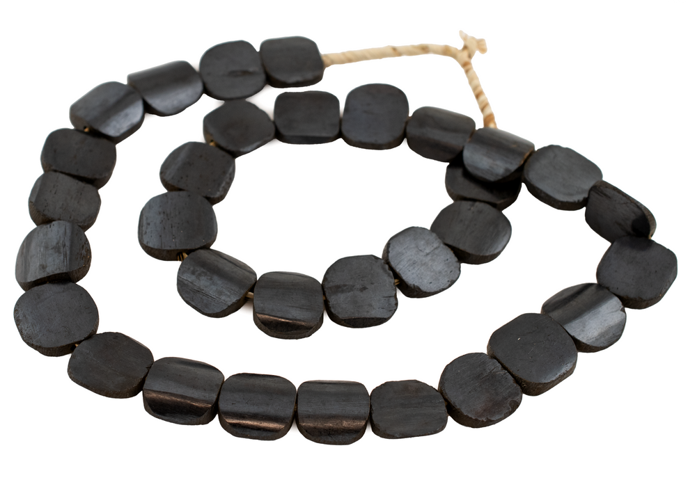 Dark Brown Kenya Bone Beads (Circular)