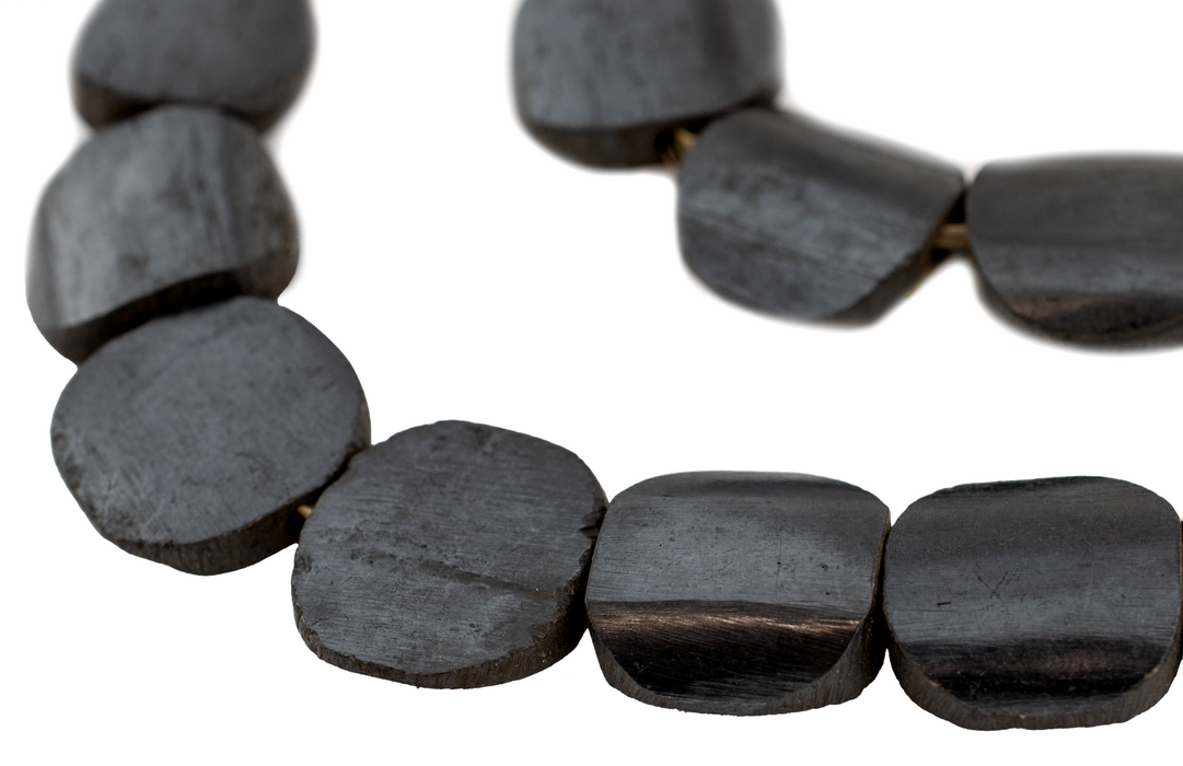 Dark Brown Kenya Bone Beads (Circular)