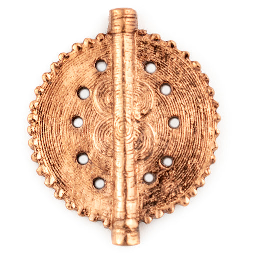Copper Sun Dotted Baule Pendant Bead (55x45mm) - The Bead Chest