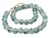 Blue Wave Marine Recycled Glass Beads (18mm) - The Bead Chest