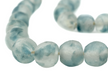 Blue Wave Marine Recycled Glass Beads (18mm) - The Bead Chest