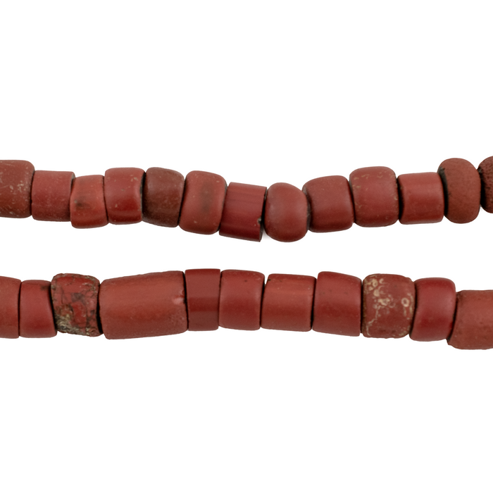Antique Green Heart Beads (Small)