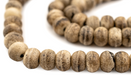 Round Rustic Brown Himalayan Bone Beads (12mm) - The Bead Chest