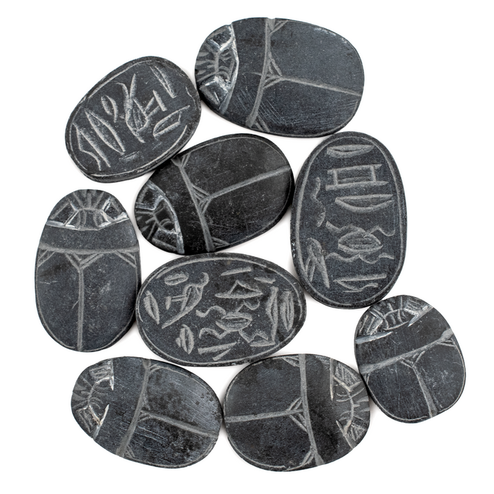 Basalt Stone Scarab Cabochon (20x16mm)