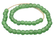 Light Green Recycled Glass Beads (14mm) - The Bead Chest