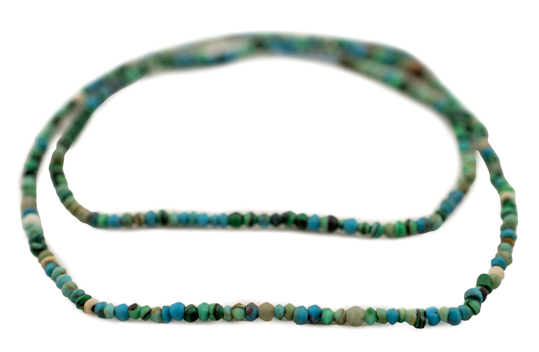 Aqua Tiny Turquoise Stone Saucer Beads (2mm) - The Bead Chest