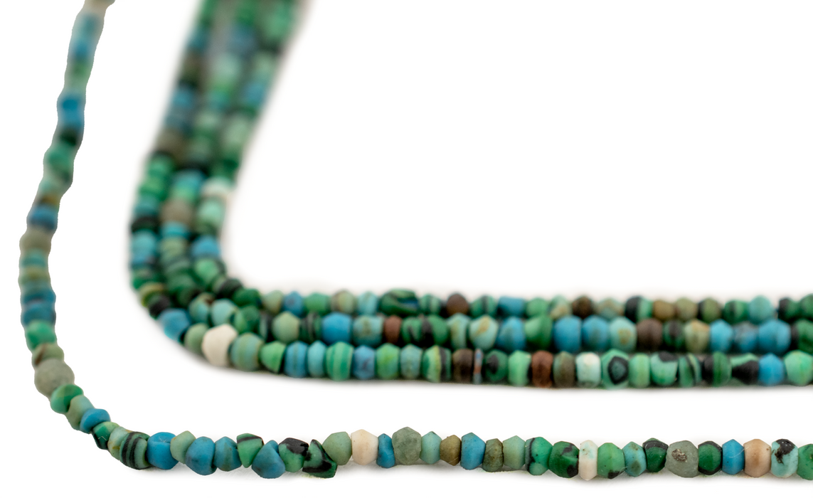 Aqua Tiny Turquoise Stone Saucer Beads (2mm) - The Bead Chest