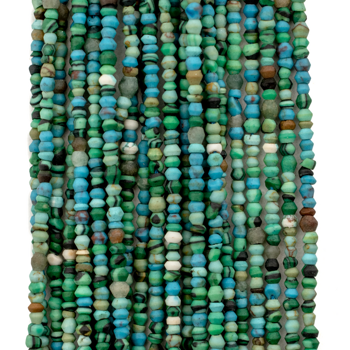 Aqua Tiny Turquoise Stone Saucer Beads (2mm) - The Bead Chest