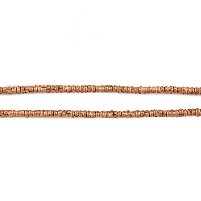 Copper Heishi Ethiopian Beads (2mm) - The Bead Chest