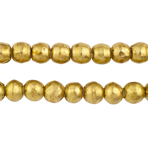 Round Brass Ethiopian Beads (8mm) - The Bead Chest