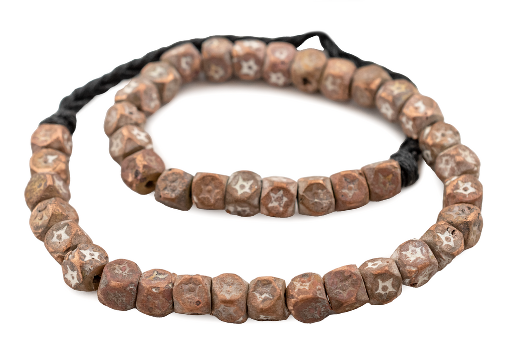 Hammered Berber Copper Beads (6x9mm)