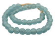 Sky Blue Recycled Glass Beads (14mm) - The Bead Chest