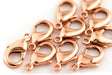 Copper Lobster Clasps (12mm, Set of 50) - The Bead Chest