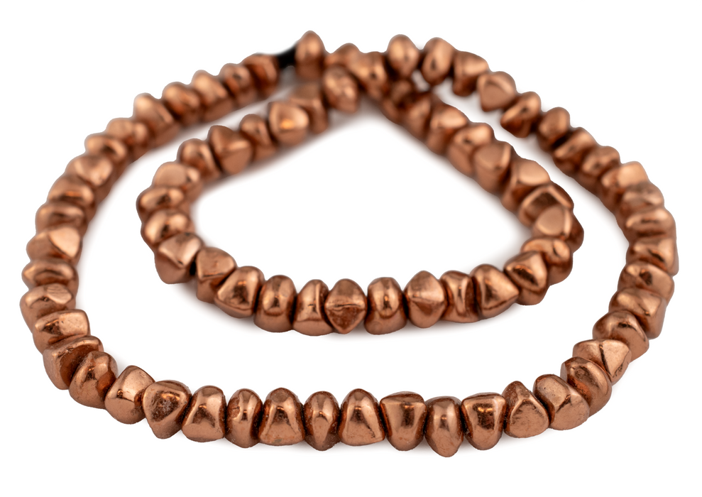 Copper Rugged Nugget Beads (5x8mm)