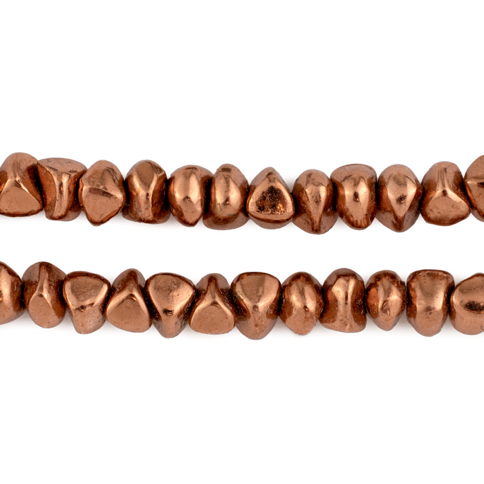 Copper Rugged Nugget Beads (5x8mm)