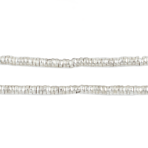 Shiny Silver Mini Ring Beads (4mm) - The Bead Chest