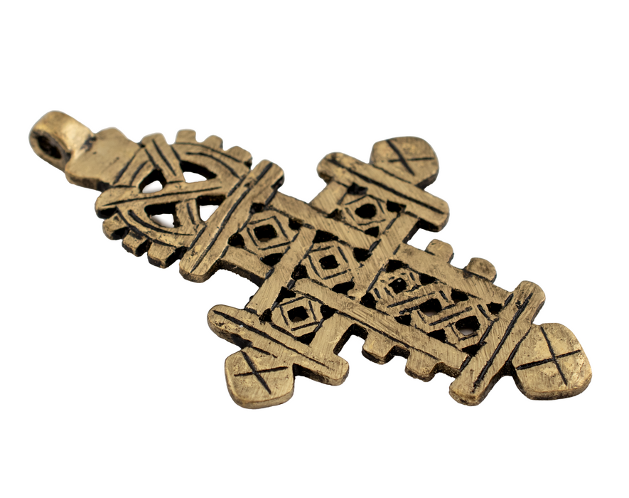 Ethiopian Coptic Cross Pendant (Large) - The Bead Chest