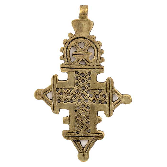 Ethiopian Coptic Cross Pendant (Large) - The Bead Chest