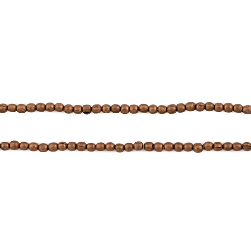 Copper Tiny Melon Beads - The Bead Chest
