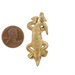 Ghanaian Lizard Brass Pendant from Africa - The Bead Chest