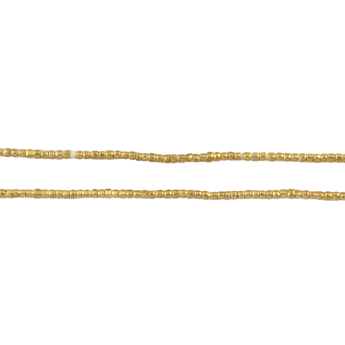 Brass Tiny Heishi Ethiopian Beads - The Bead Chest