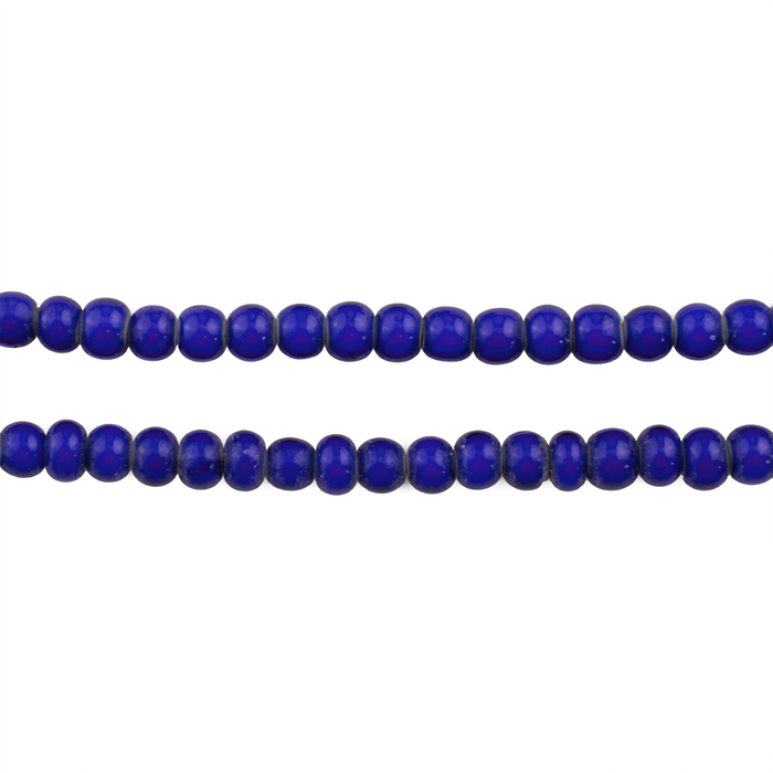 Blue White Heart Beads (4mm) - The Bead Chest