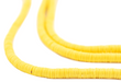 Yellow Vinyl Phono Record Beads (4mm) - The Bead Chest