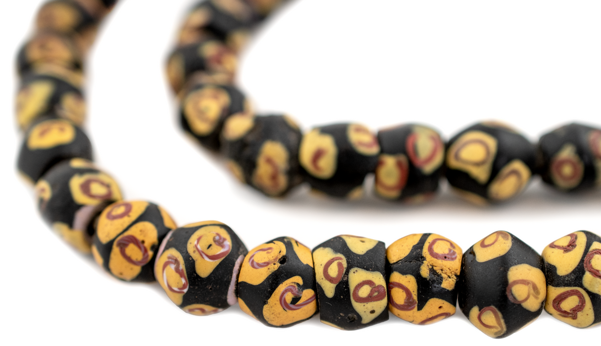 Black Antique Venetian King Beads (Small)